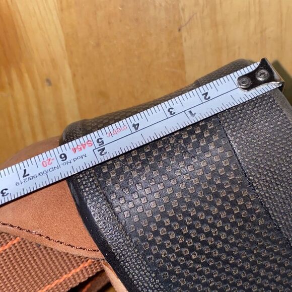 Keen Skyline Wedge Sandals Brown Leather Ankle Straps size 10 - Picture 9 of 9